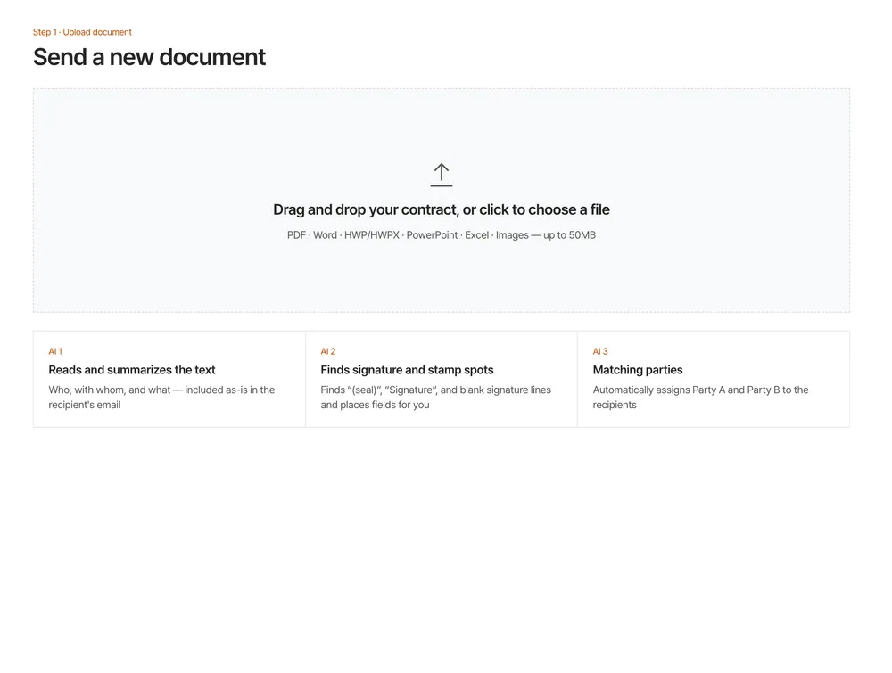 Upload a contract